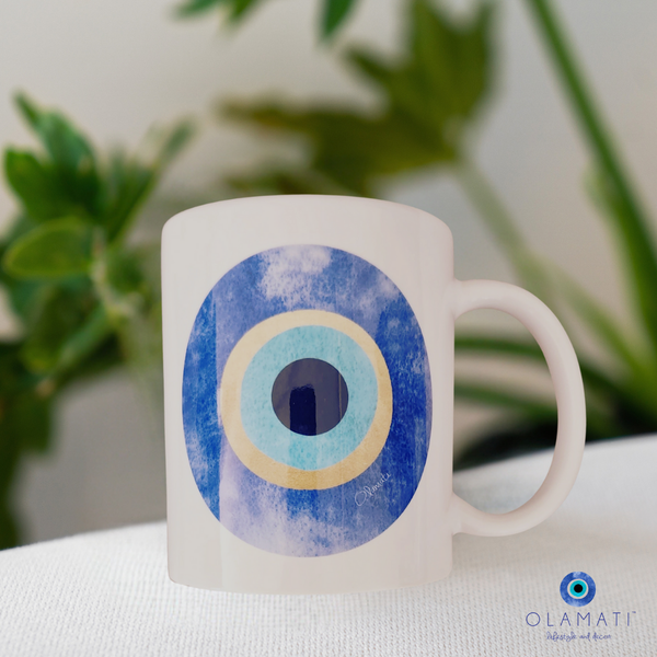 Corfu mati mug