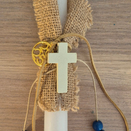Beige Cross Easter Lambada