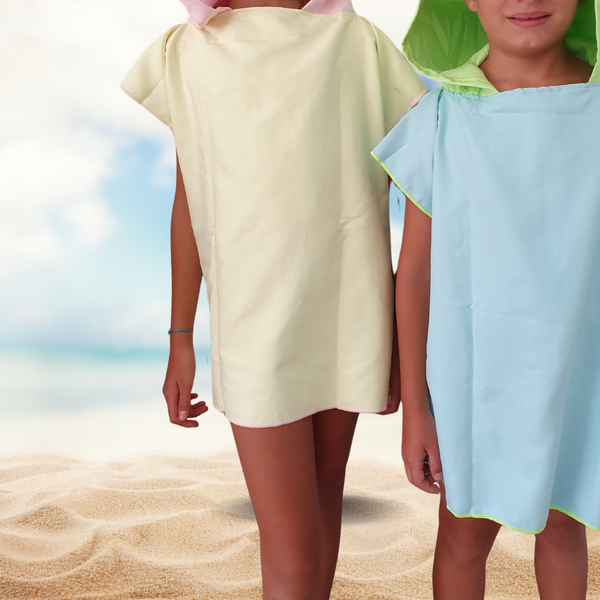 Pastel blue and green kids hoodie