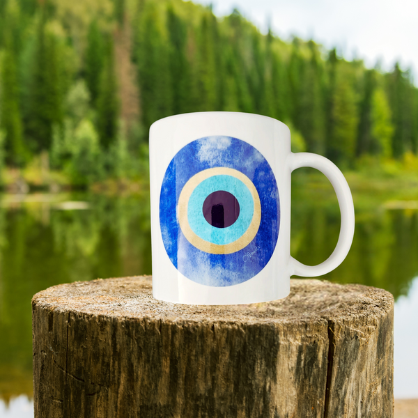 Corfu mati mug