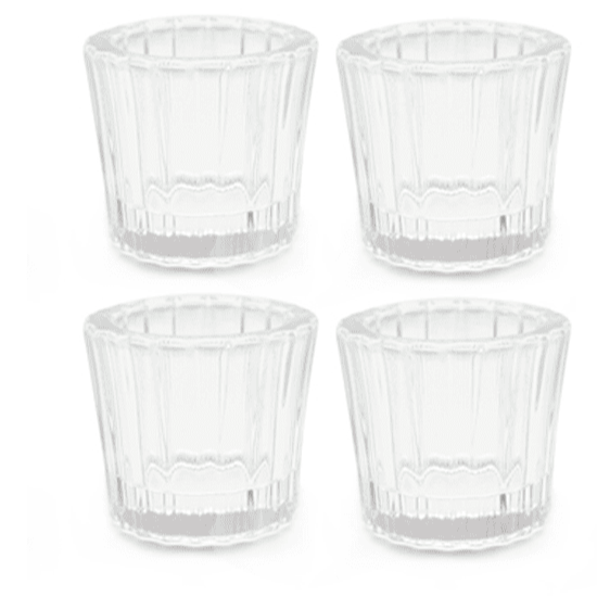 Ribbed Glasses pack of 4