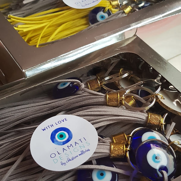 Personalized mati keyring