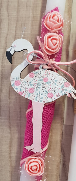 Flower print flamingo lambada with roses  - Easter collection