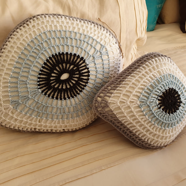 Crochet mati cushion
