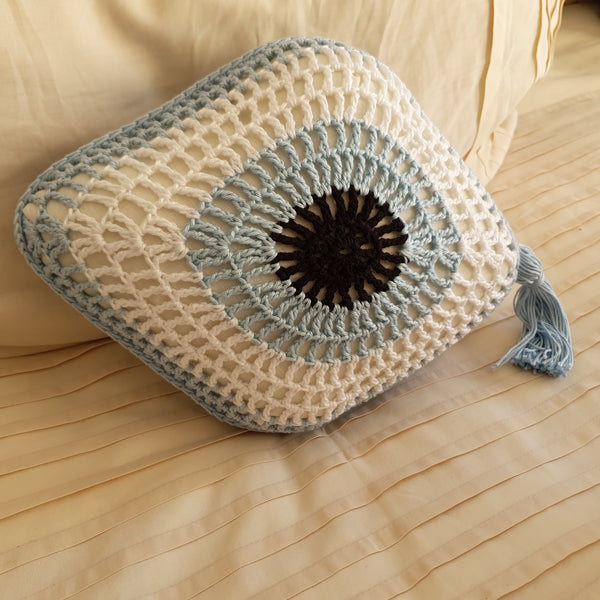 Crochet mati cushion