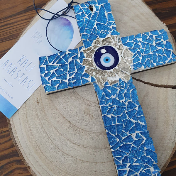 small mosaic cross