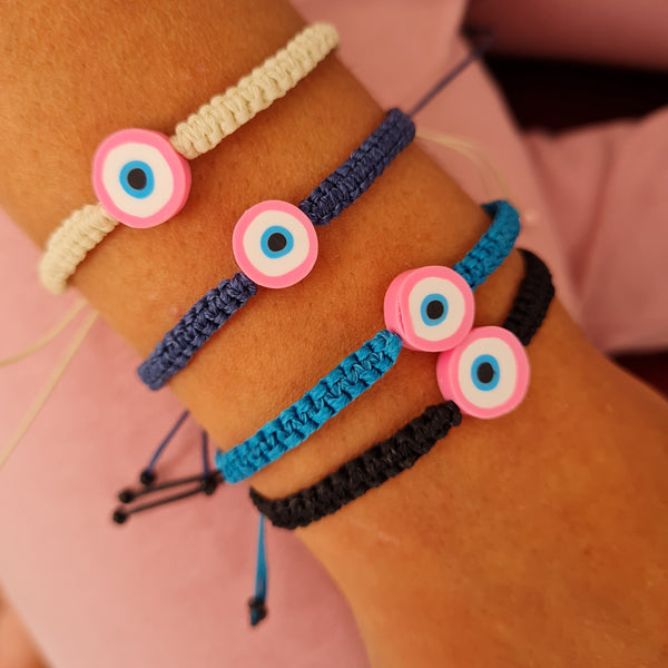 pink mati bracelet