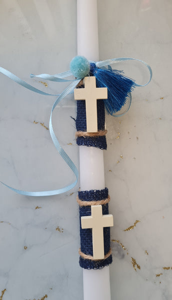Cross lambada with tassel pompom - Easter collection
