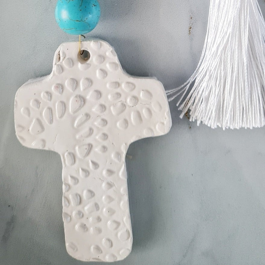 2022 ceramic cross wall hanging Olamati
