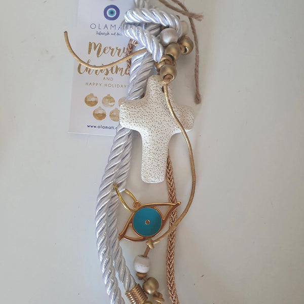 White gouri with cross