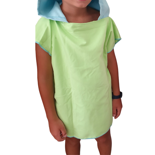 Pastel green and blue kids hoodie