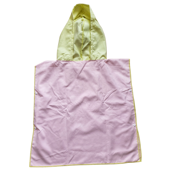 Pastel pink and yellow kids hoodie