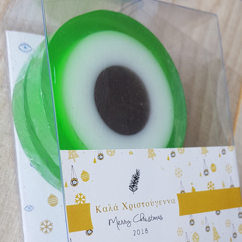Green mati soap set of 2 - Christmas collection