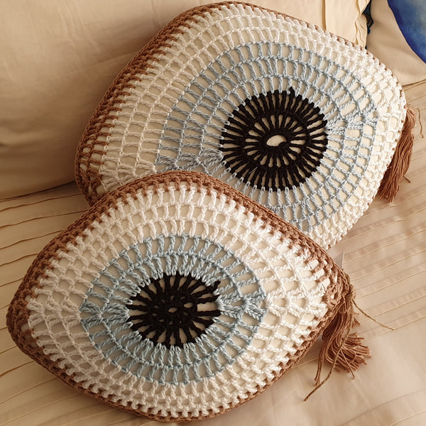 Crochet mati cushion