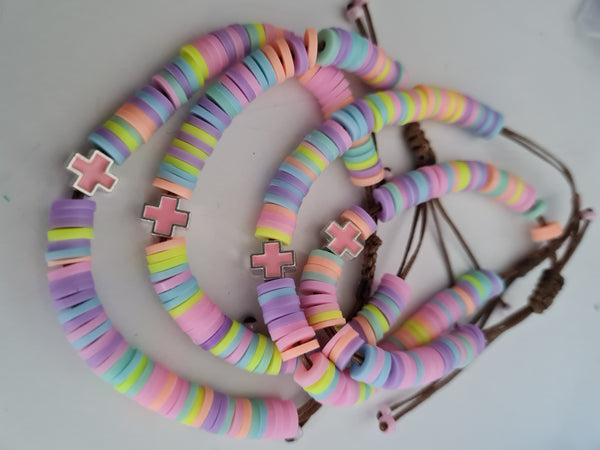 Pastel Pink martiraki bracelets