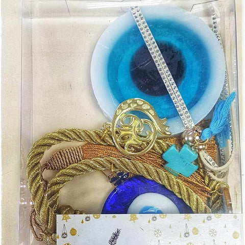 Gold gouri and Santorini blue soap set - Christmas collection