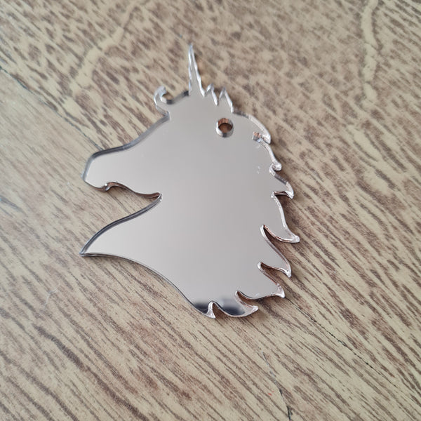 Rose gold Unicorn Head
